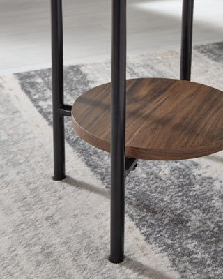 Wrenwich Brown/Black/White Occasional Table Set (Set of 3)