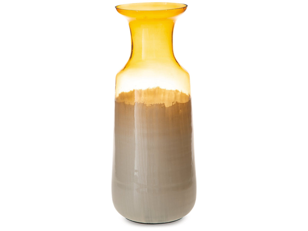 Wynburg White/Amber Vase