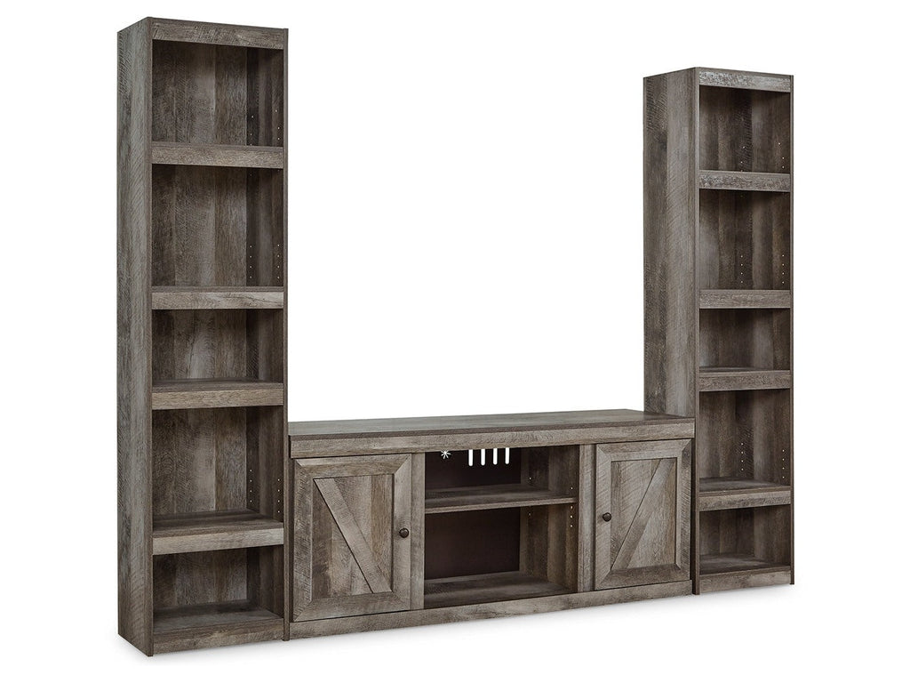 Wynnlow Gray 3-Piece Entertainment Center