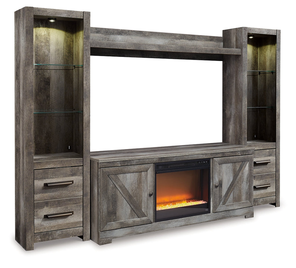 Wynnlow 4 Pc Entertainment Center, Gray