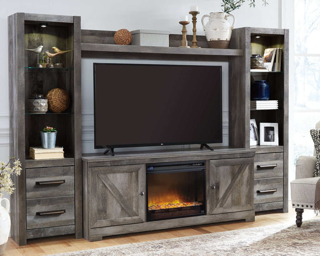 Wynnlow 4 Pc Entertainment Center, Gray
