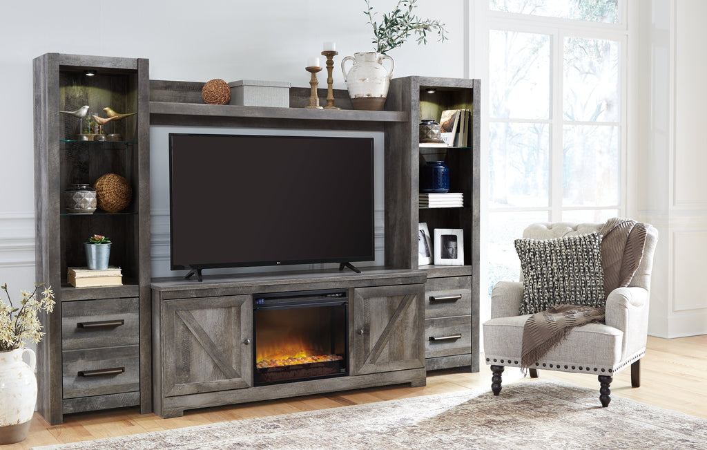 Wynnlow 4 Pc Entertainment Center, Gray