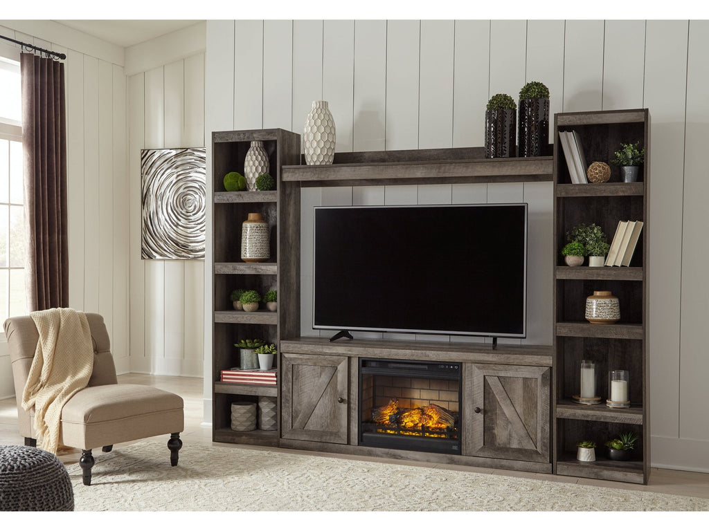 Wynnlow 4 Pc Entertainment Center, Gray