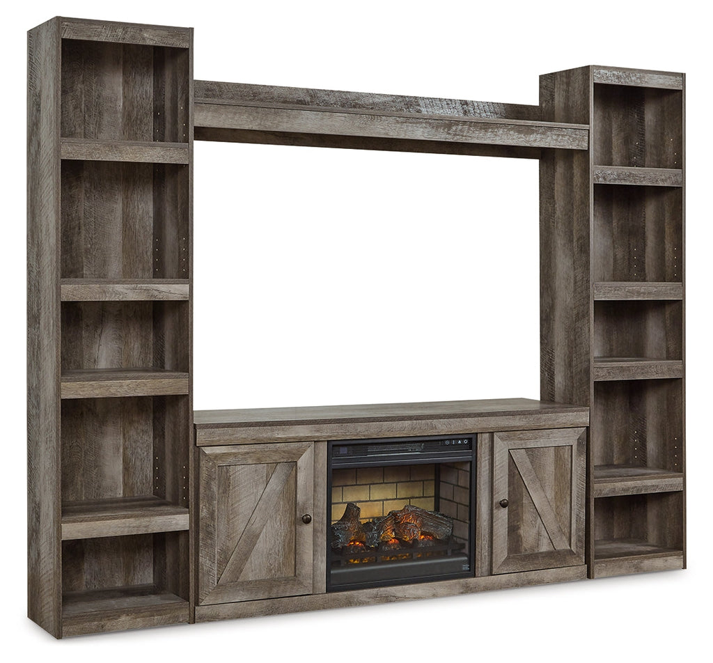 Wynnlow 4 Pc Entertainment Center, Gray