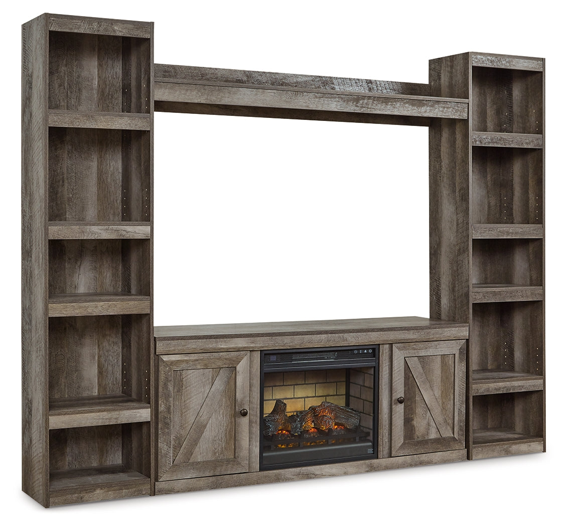 Wynnlow 4 Pc Entertainment Center, Gray