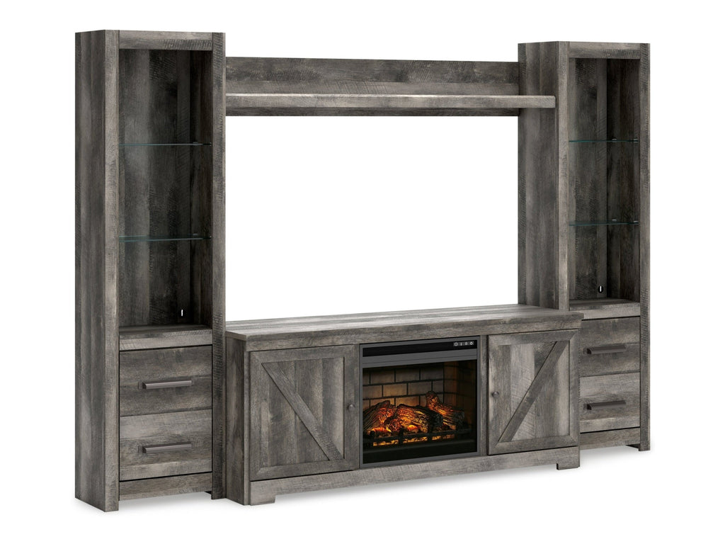 Wynnlow 4 Pc Entertainment Center, Gray