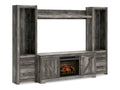 Wynnlow 4 Pc Entertainment Center, Gray