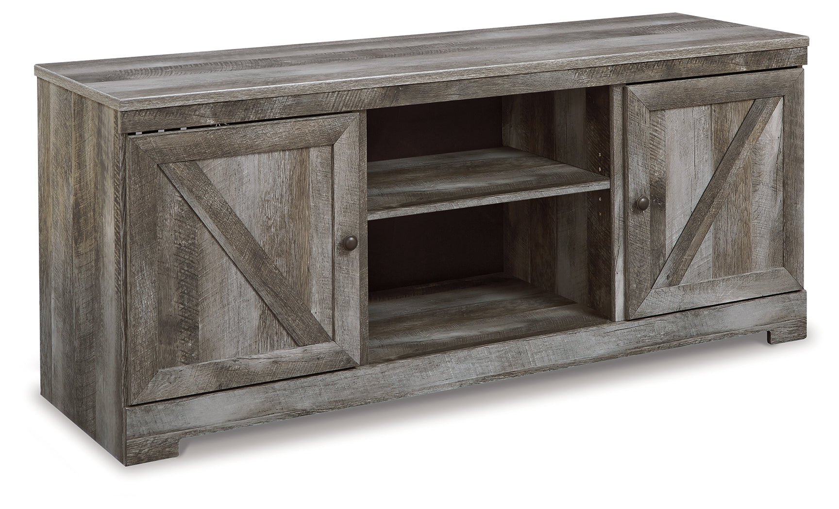 Wynnlow Gray 63" TV Stand w/Fireplace Option