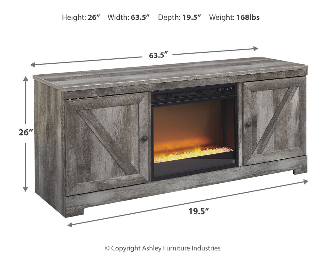Wynnlow 63" TV Stand, Gray