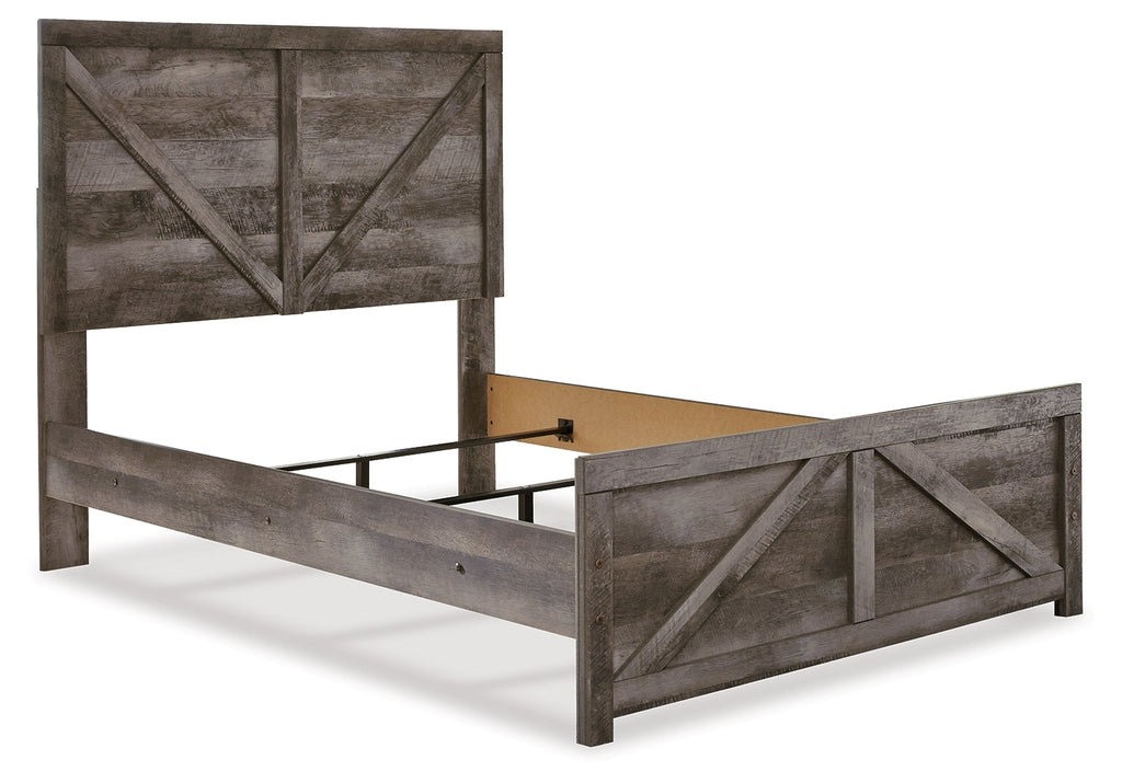 Wynnlow Gray Full Crossbuck Panel Bed