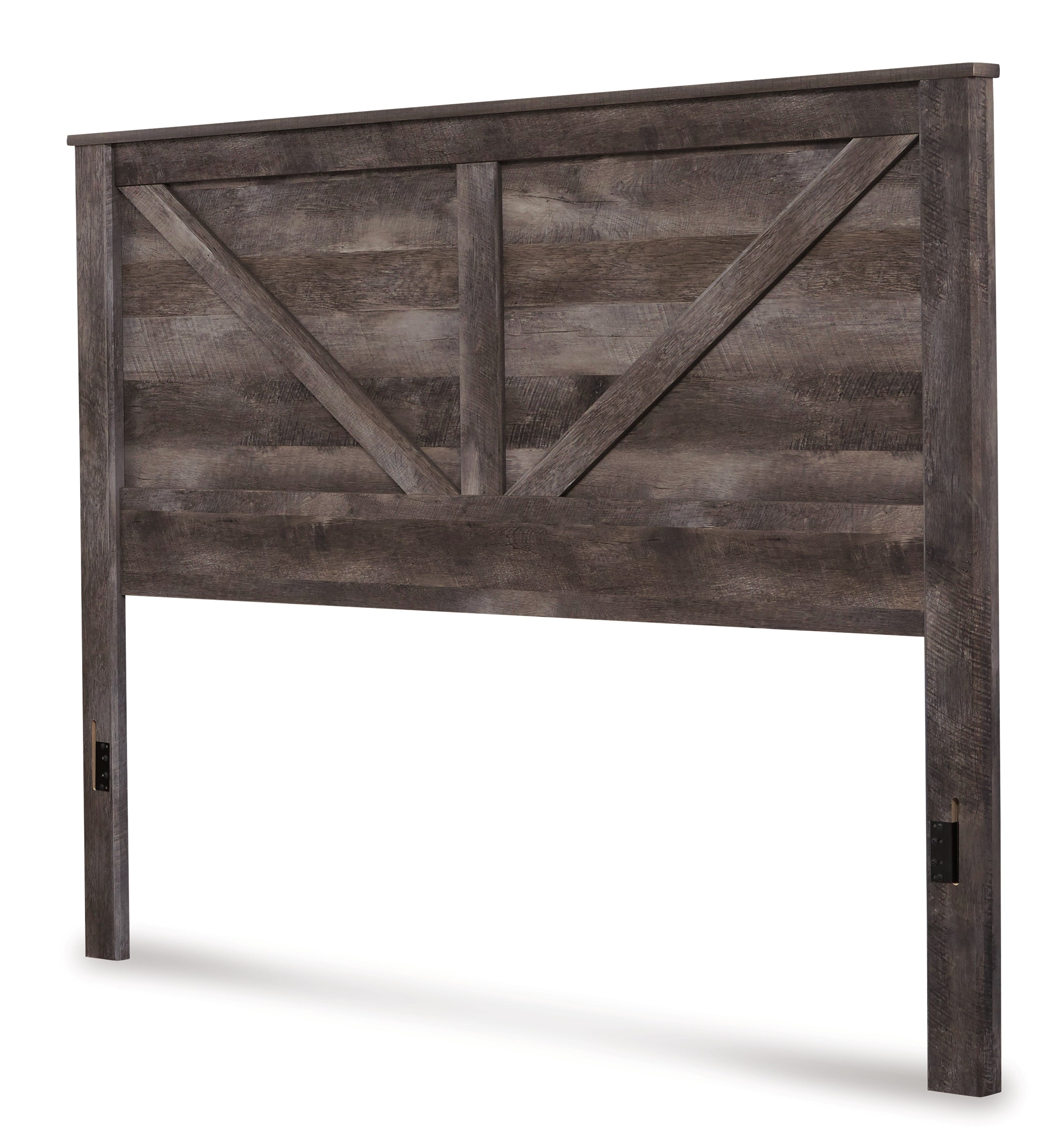 Wynnlow Gray King Crossbuck Panel Bed