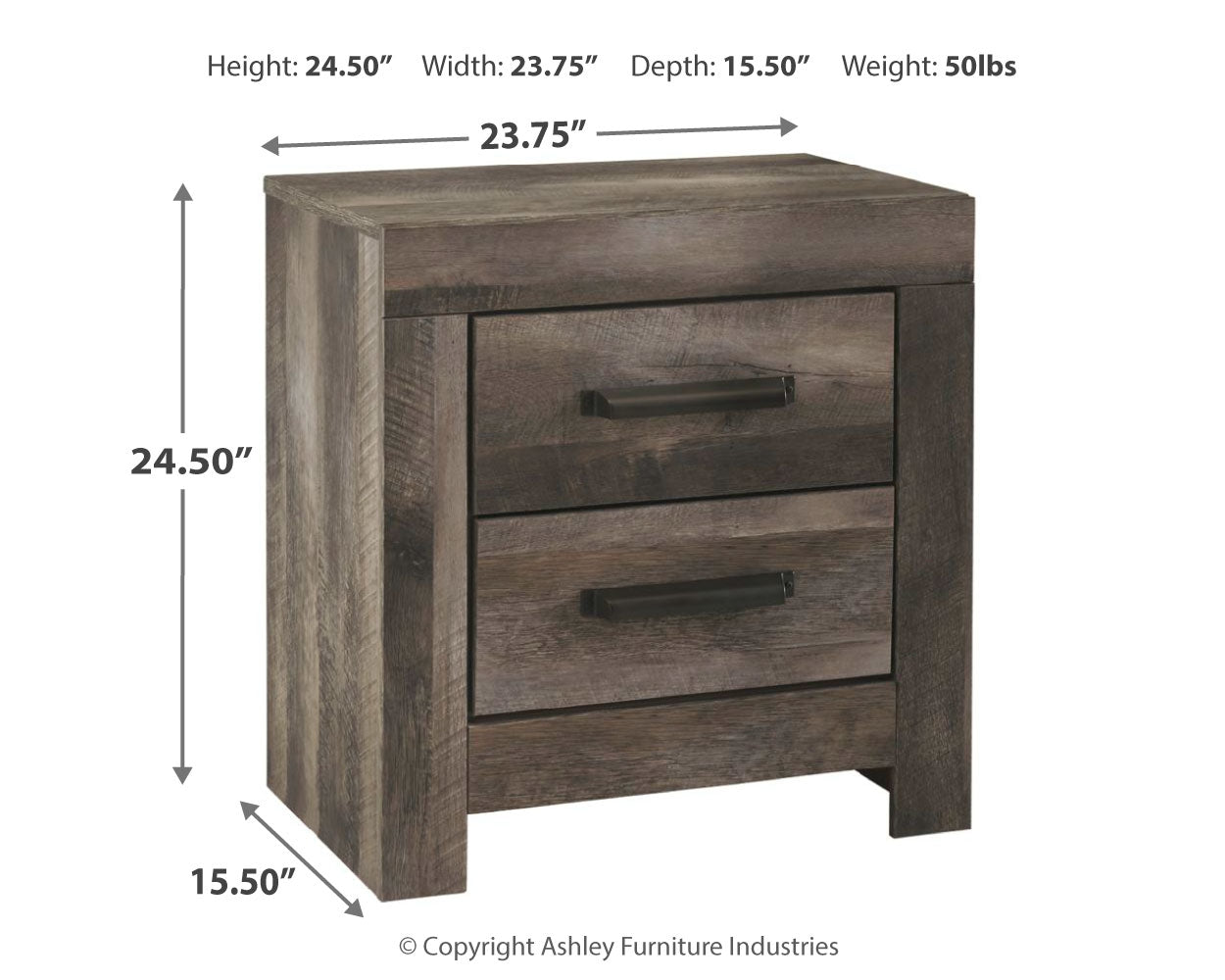 Wynnlow King Panel Bedroom Set, Gray