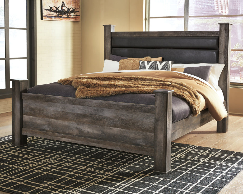 Wynnlow King Poster Bedroom Set, Gray