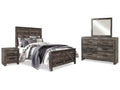 Wynnlow Queen Crossbuck Panel Bedroom Set, Gray