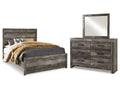 Wynnlow Gray Queen Panel Bed, Dresser and Mirror