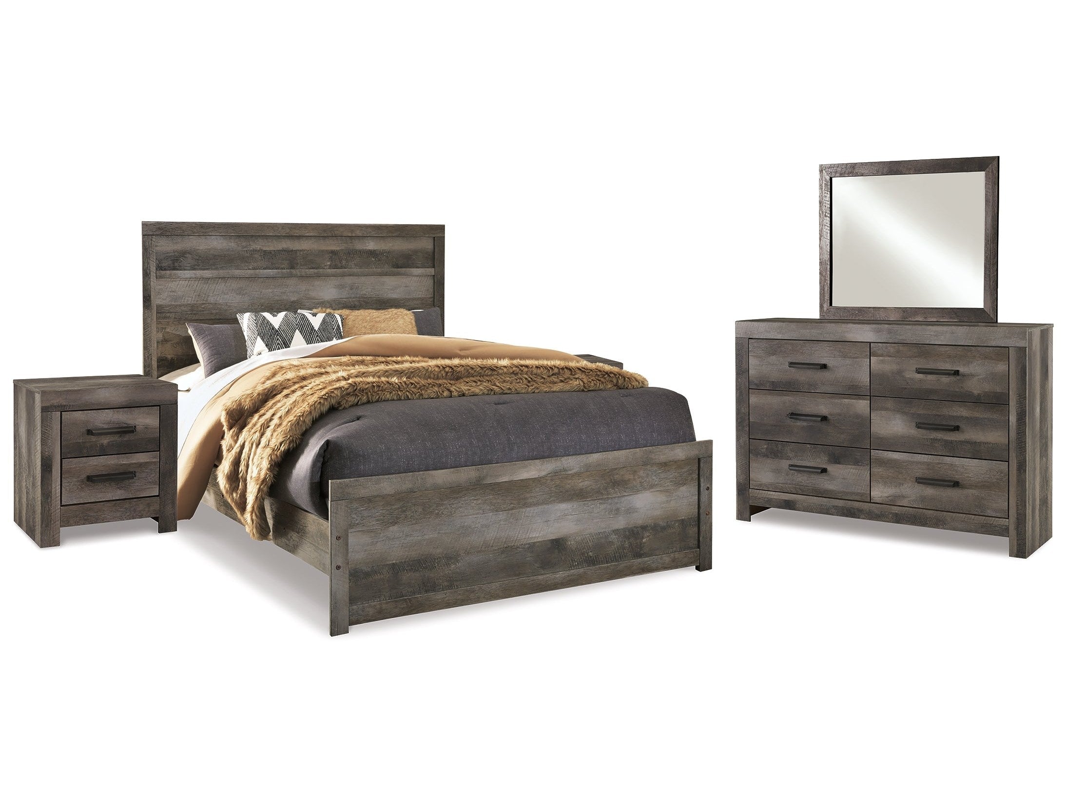 Wynnlow Queen Panel Bedroom Set, Gray
