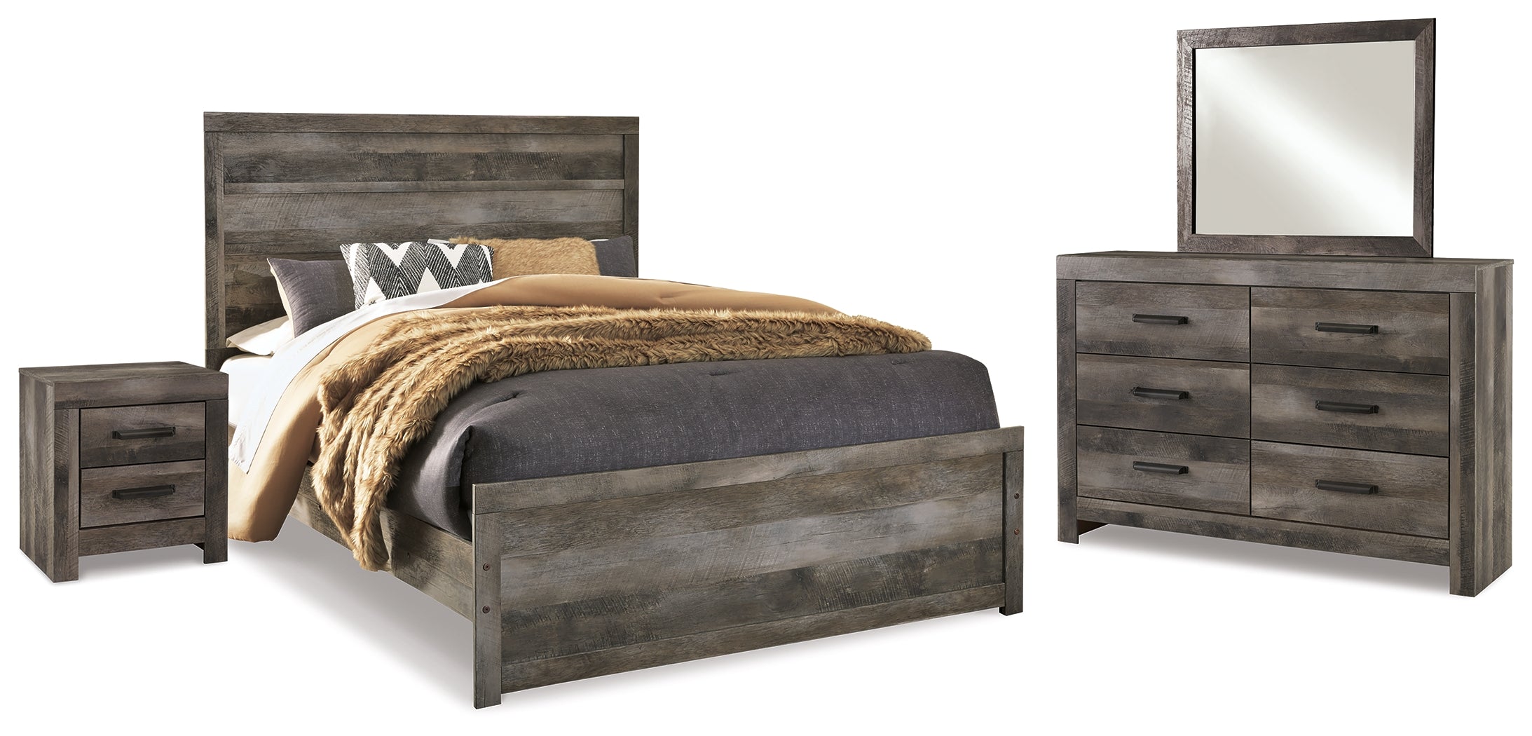 Wynnlow Queen Panel Bedroom Set, Gray