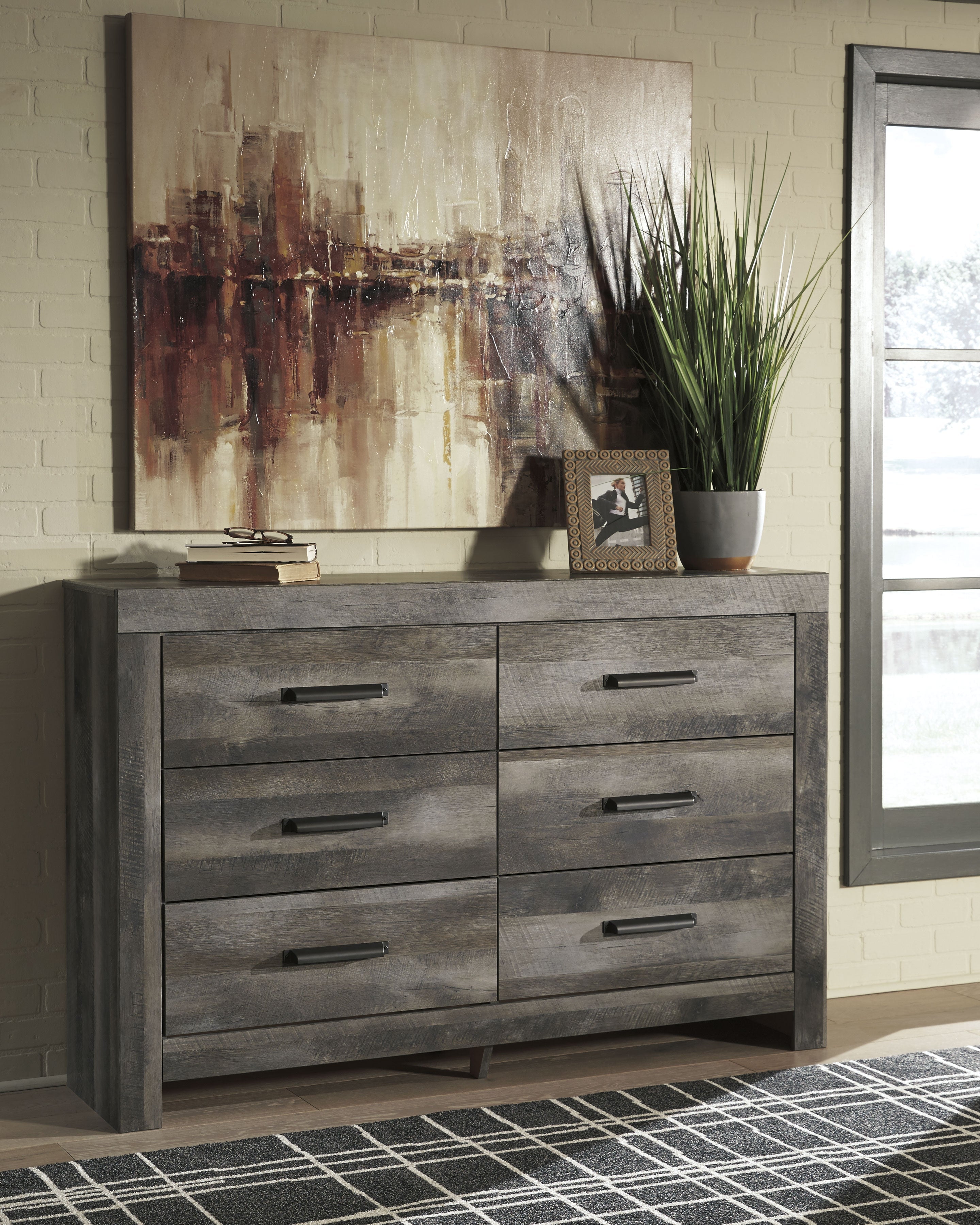 Wynnlow Gray Twin Panel Bed & Dresser & Nightstand