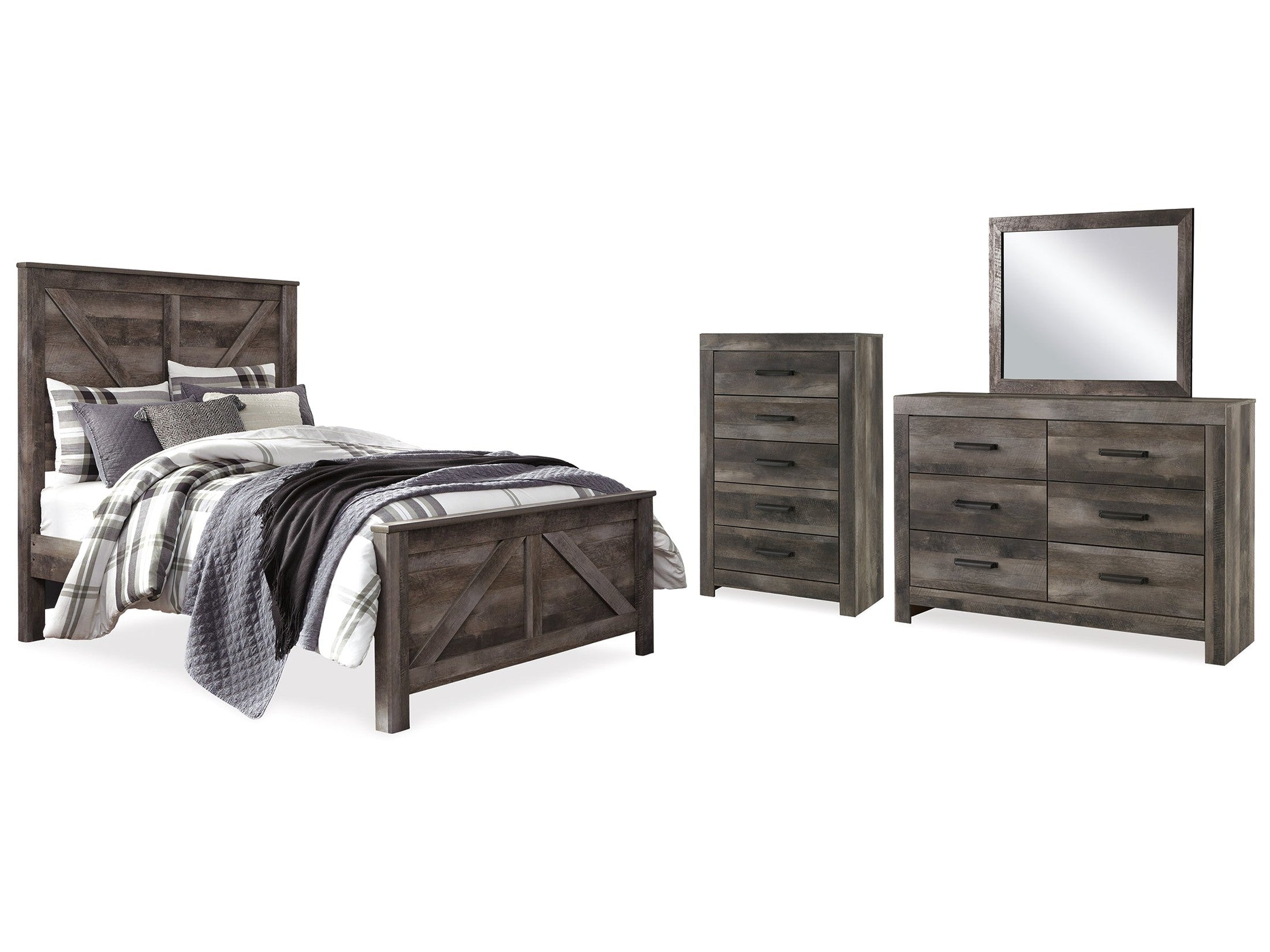 Wynnlow Queen Crossbuck Panel Bedroom Set