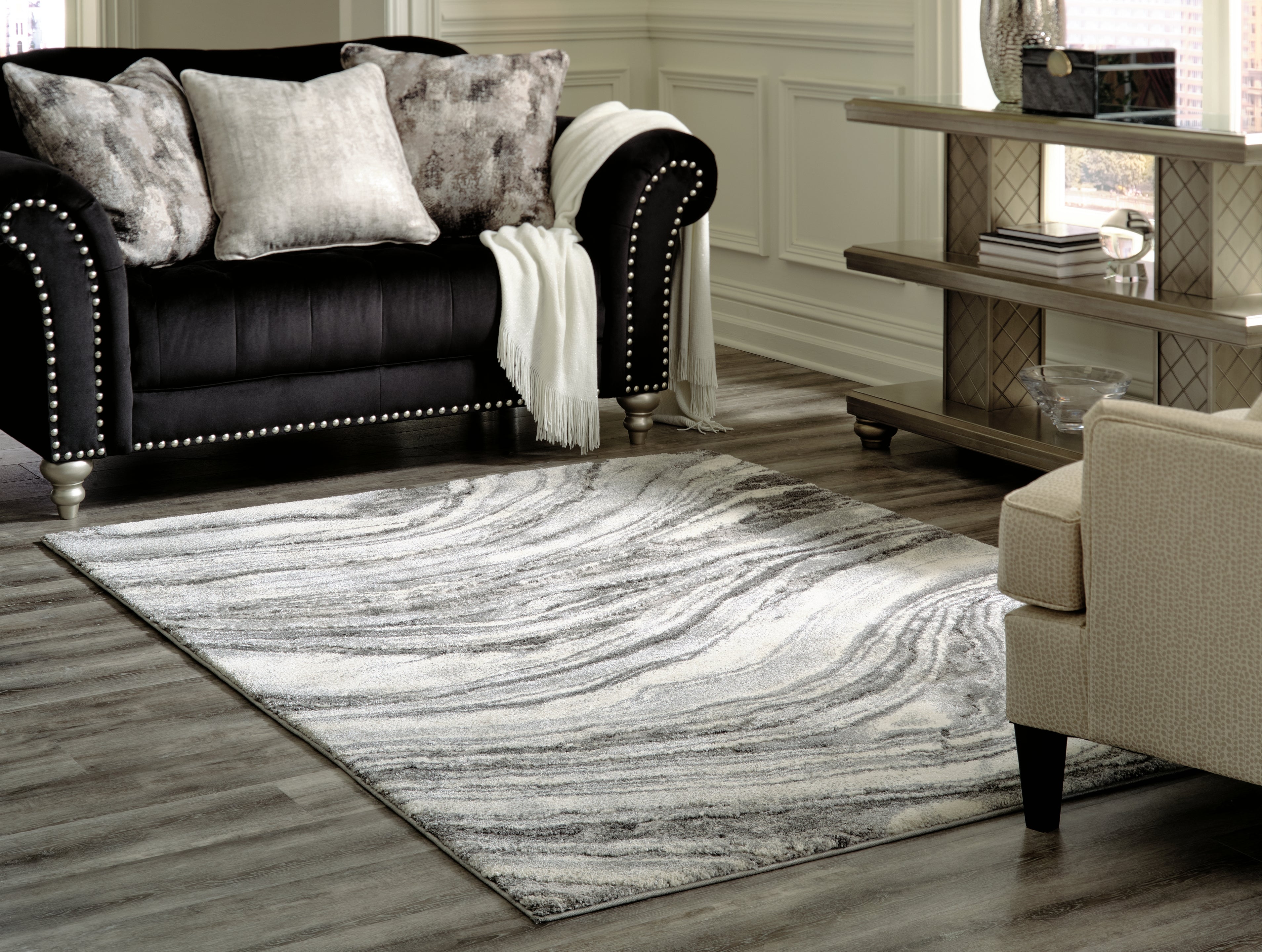 Wysdale Ivory/Gray 5' x 7' Medium Rug