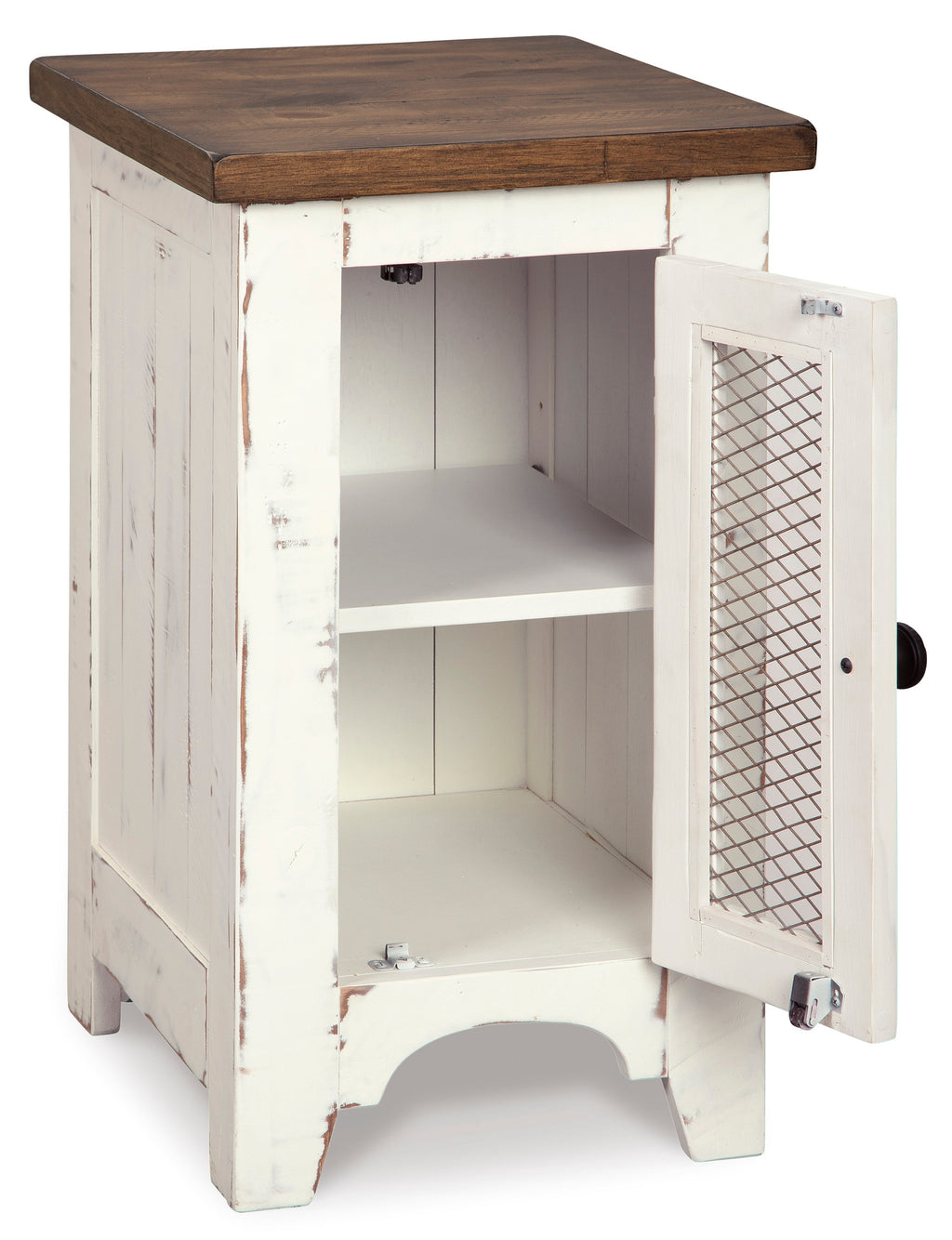 Wystfield White/Brown Chairside End Table