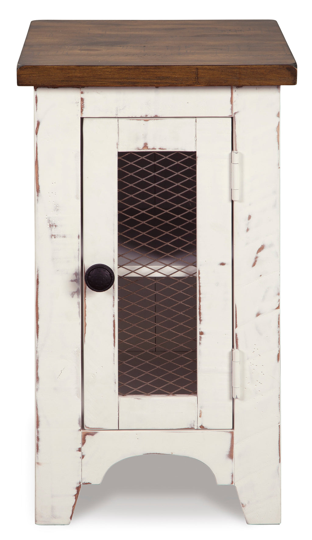 Wystfield White/Brown Chairside End Table