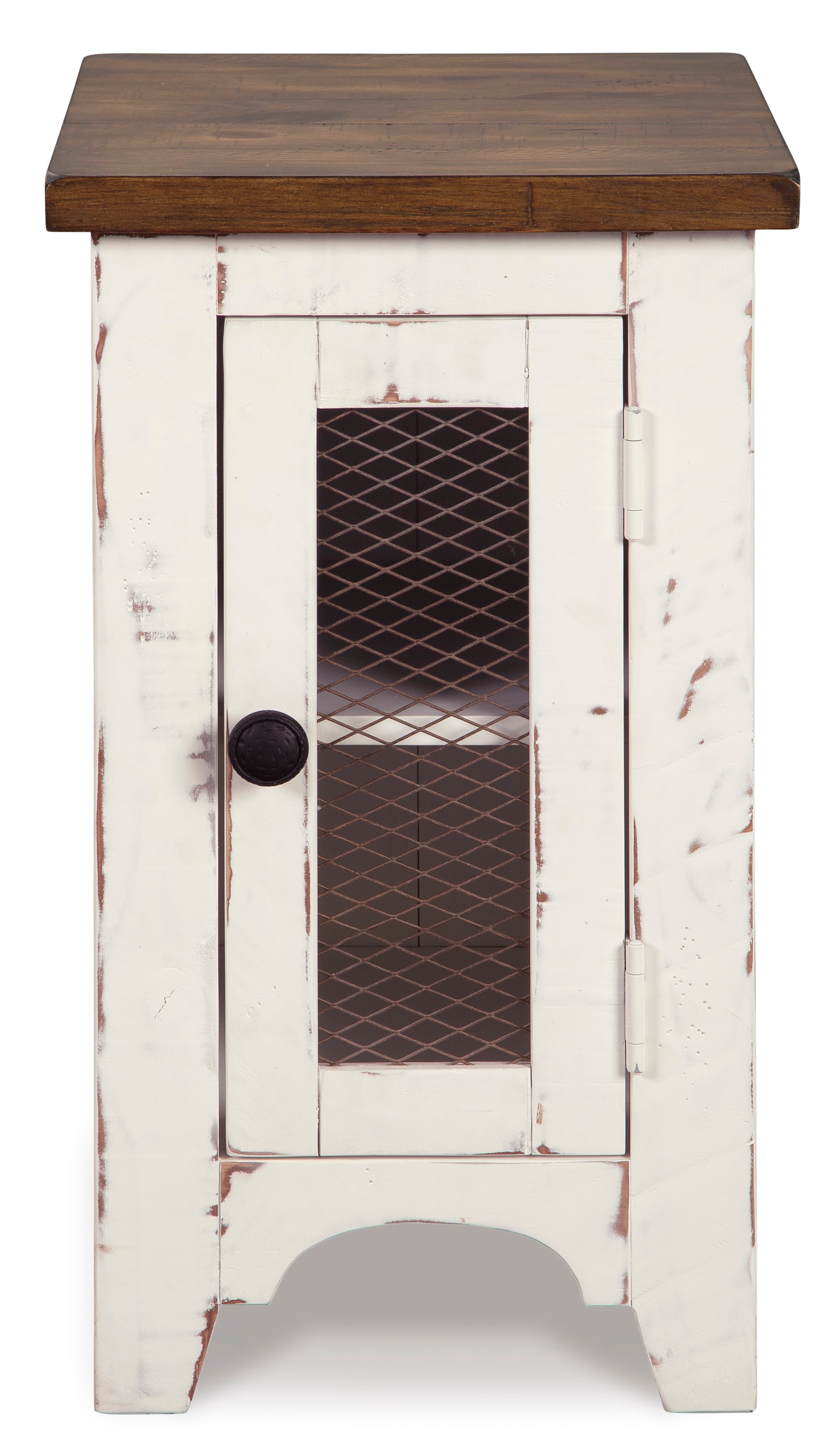 Wystfield White/Brown Chairside End Table