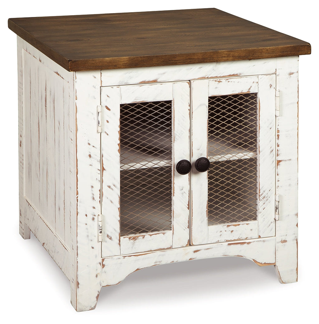 Wystfield White/Brown Coffee Table and 2 End Tables