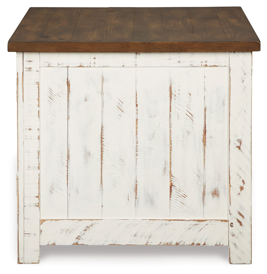 Wystfield White/Brown Coffee Table and 2 End Tables