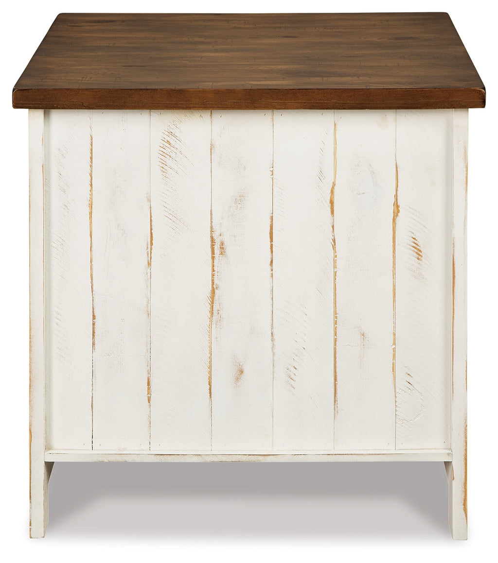 Wystfield White/Brown Coffee Table and 2 End Tables