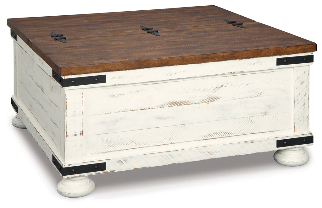 Wystfield White/Brown Coffee Table and 2 End Tables