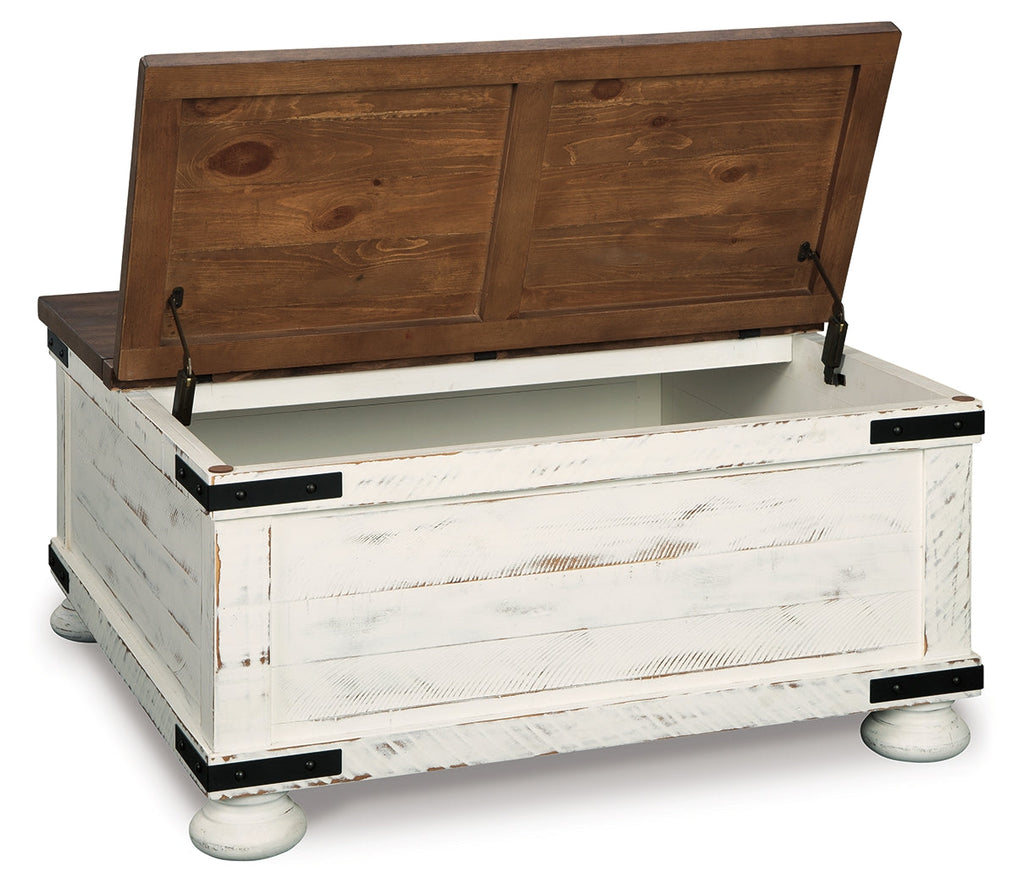 Wystfield White/Brown Coffee Table and 2 End Tables