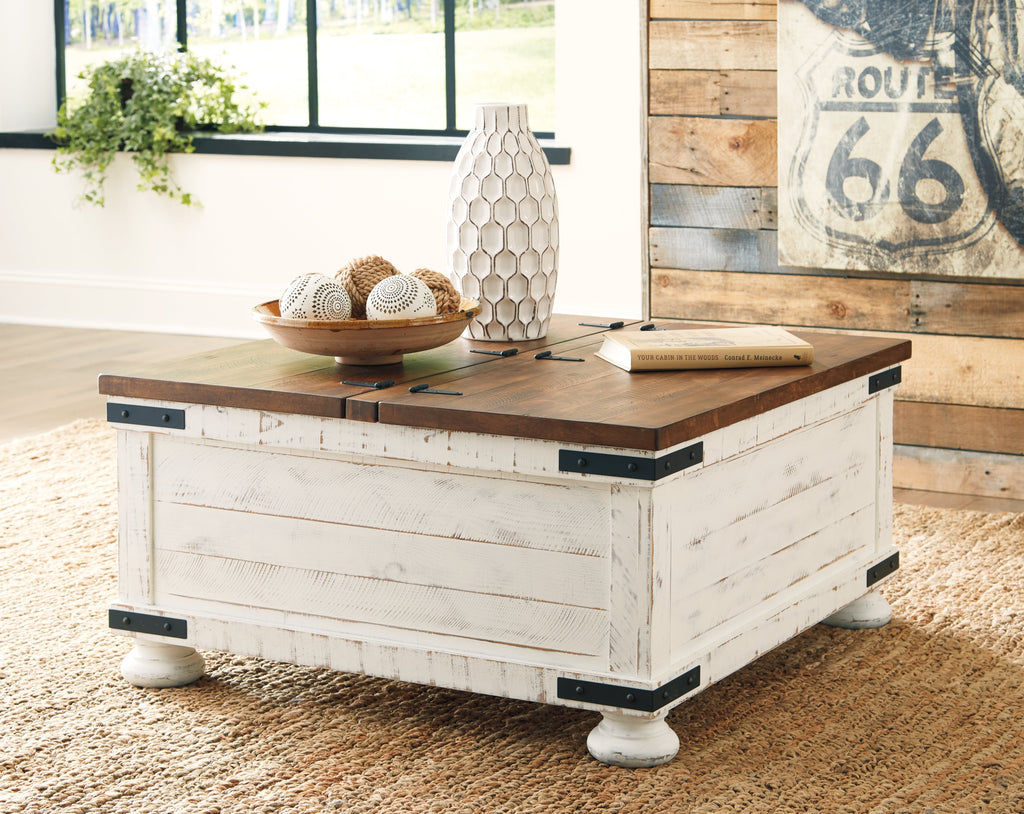 Wystfield White/Brown Coffee Table and 2 End Tables
