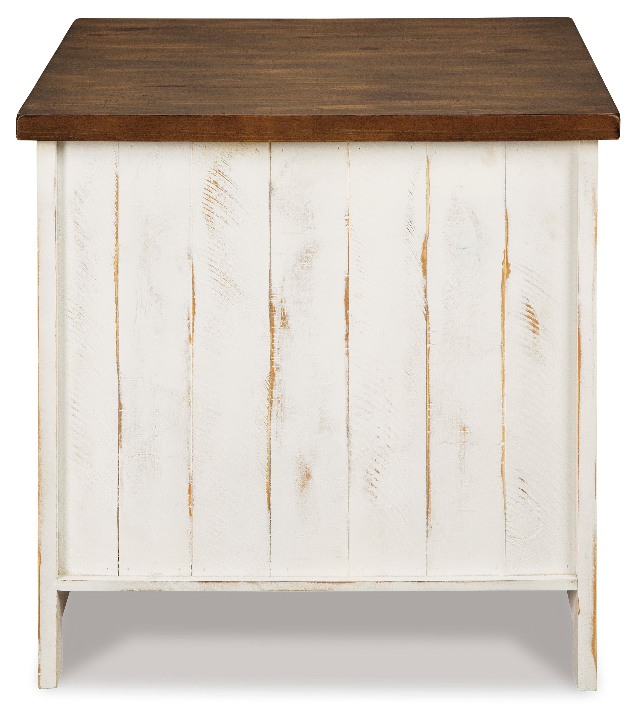 Wystfield White/Brown Rectangular End Table