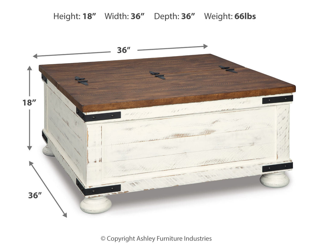 Wystfield White Coffee Table and 2 End Tables