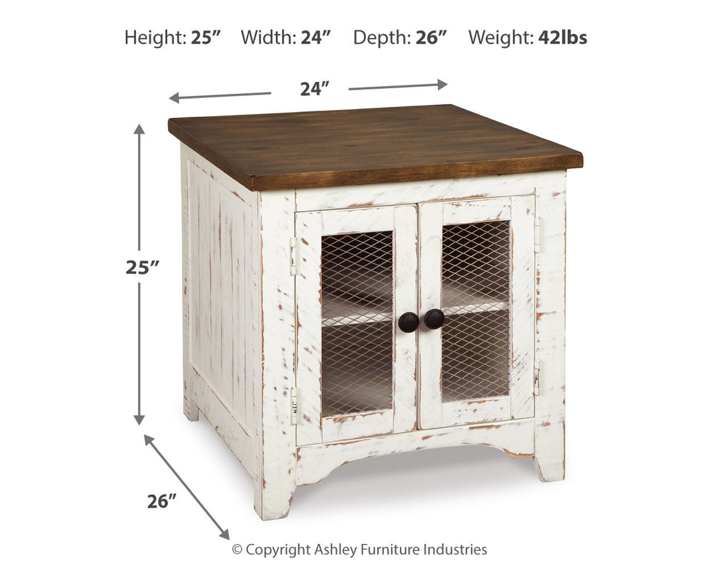 Wystfield White Coffee Table and 2 End Tables