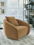Yahya Camel Swivel Accent Chair