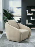 Yahya Pebble Swivel Accent Chair