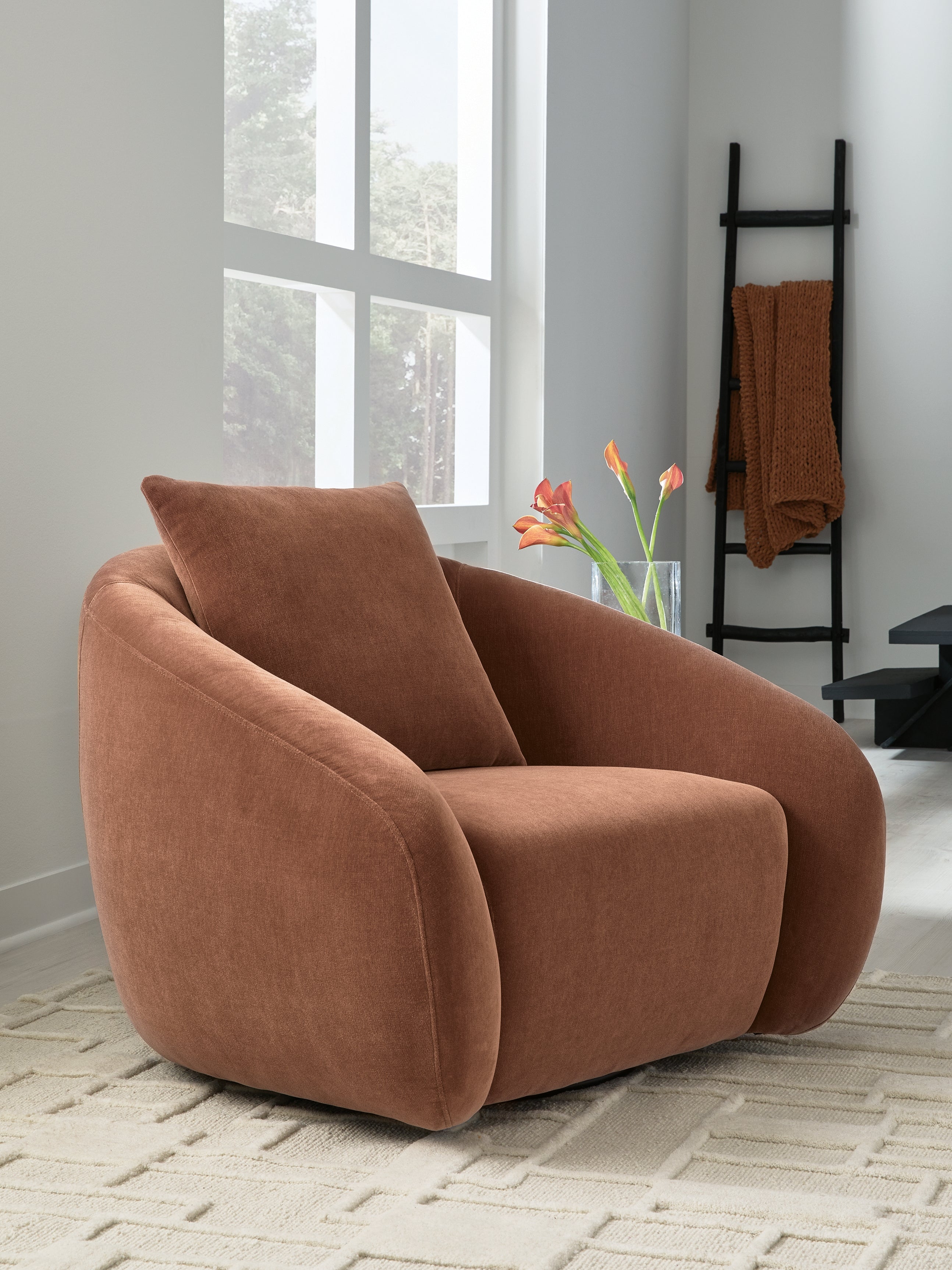 Yahya Sienna Swivel Accent Chair