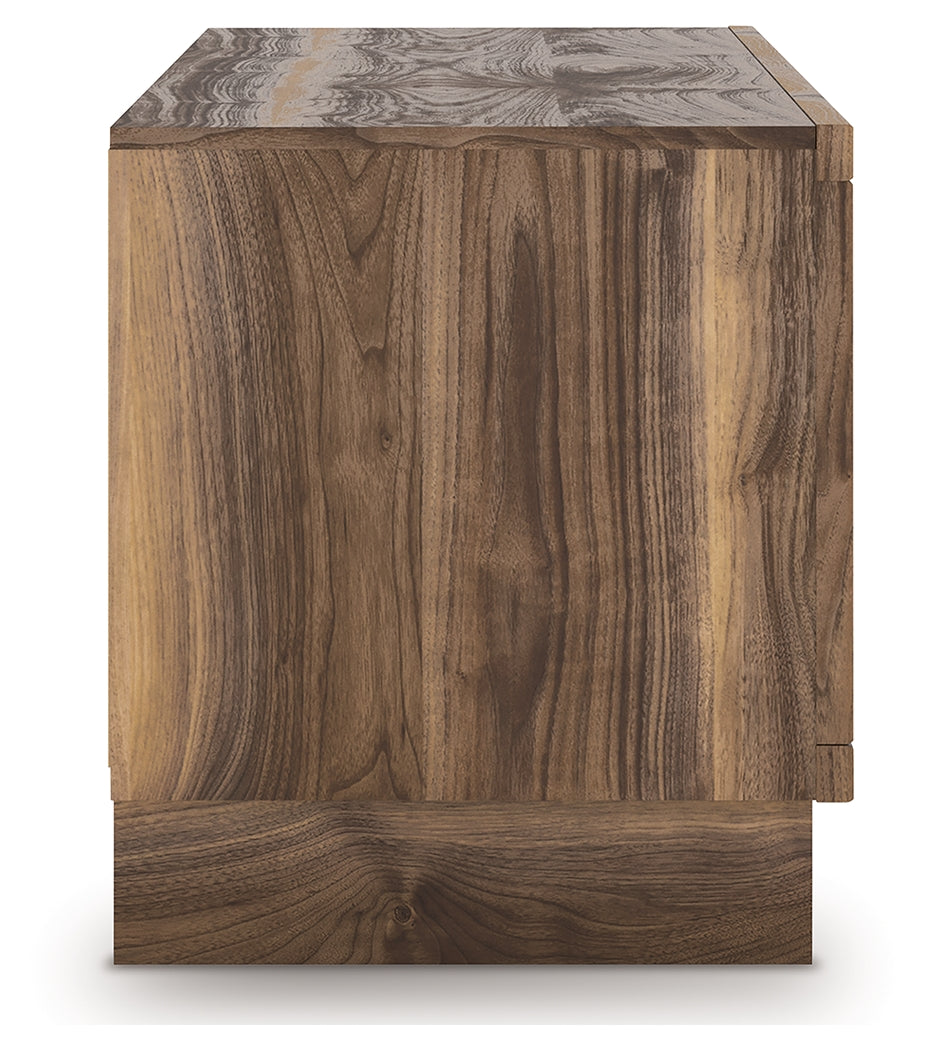 Zadilyn Brown 72" TV Stand with Electric Fireplace