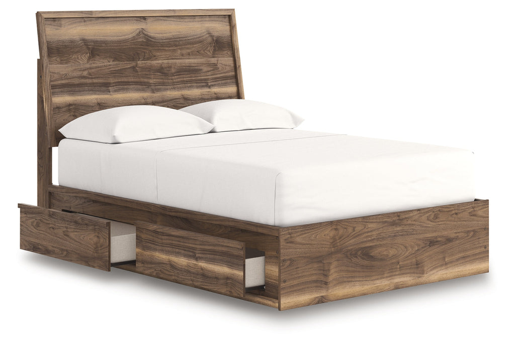 Zadilyn Brown Full Panel Bed with Storage