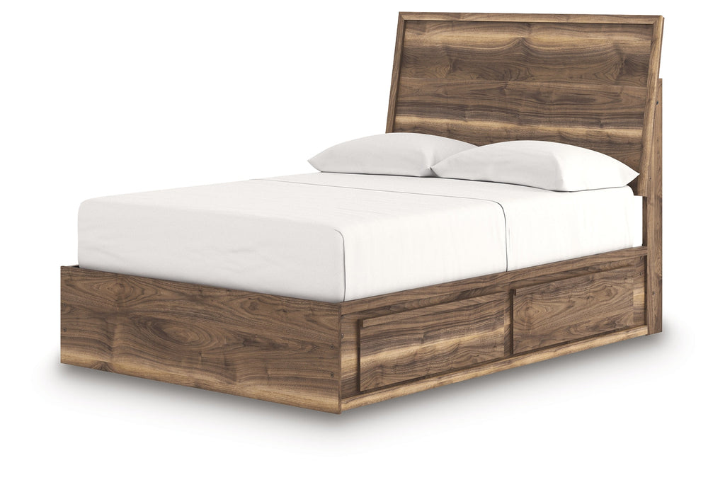 Zadilyn Brown Full Panel Bed with Storage