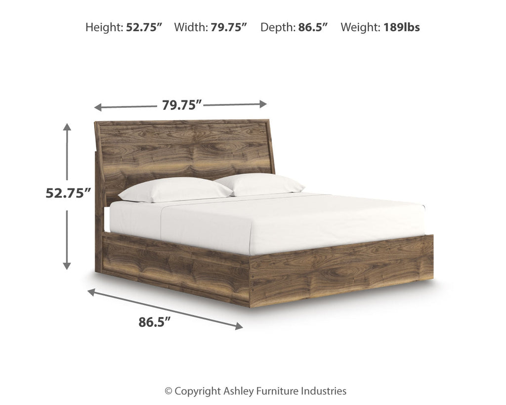 Zadilyn Brown King Panel Bed