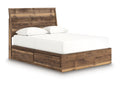 Zadilyn Brown King Panel Bed with Storage