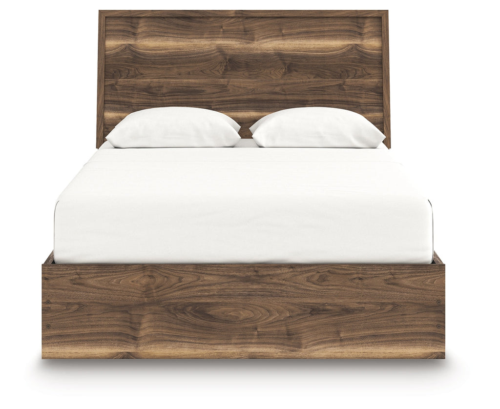 Zadilyn Brown King Panel Bed with Storage
