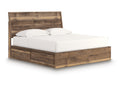 Zadilyn Brown King Panel Bed with Storage