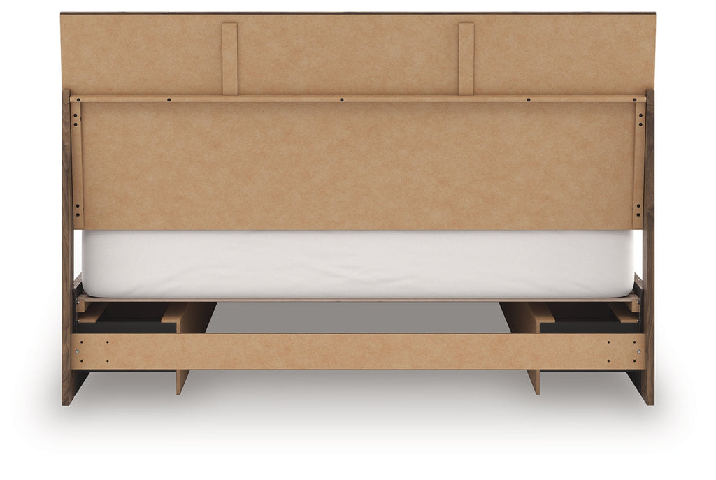 Zadilyn Brown King Panel Bed with Storage