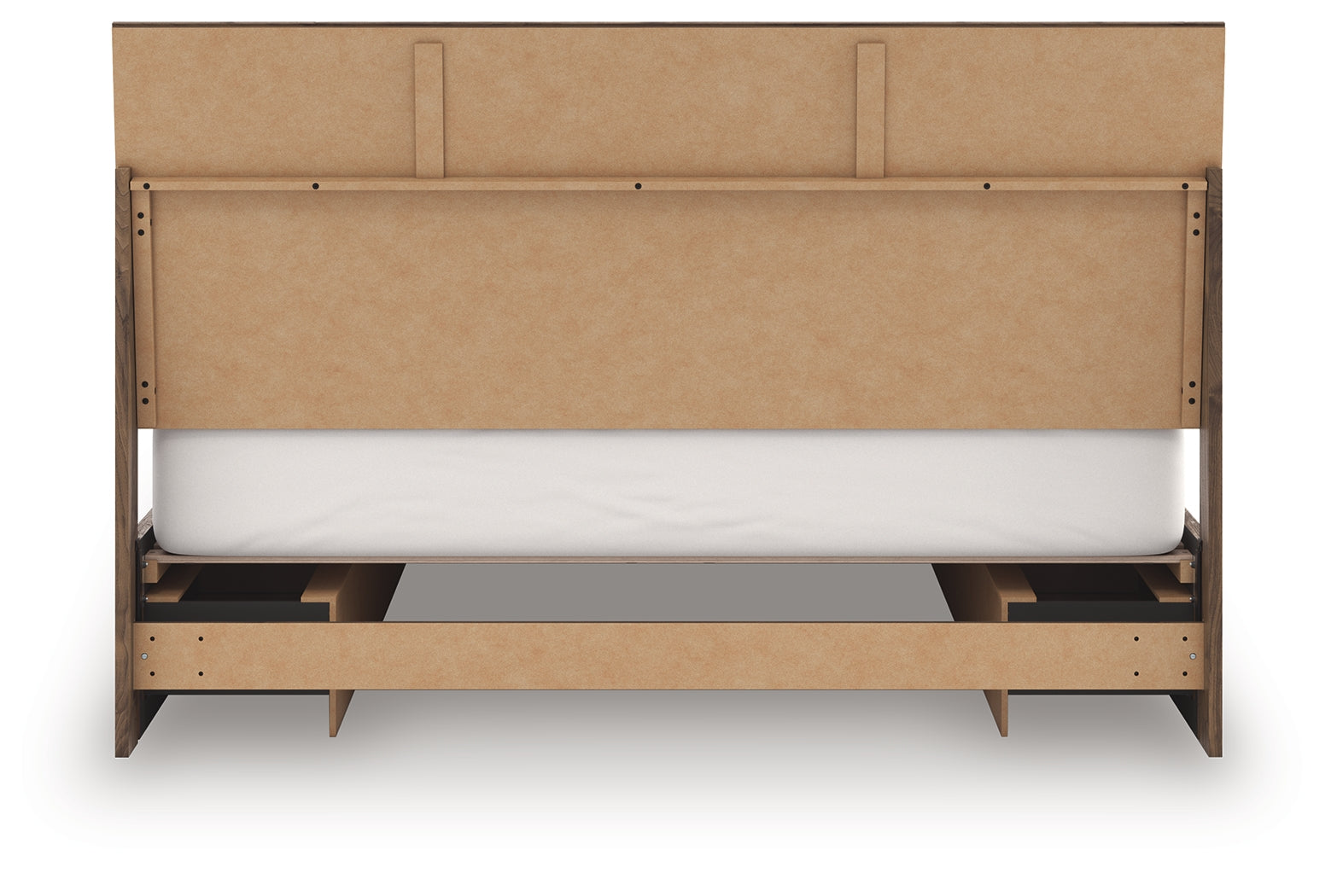 Zadilyn Brown King Panel Bed with Storage