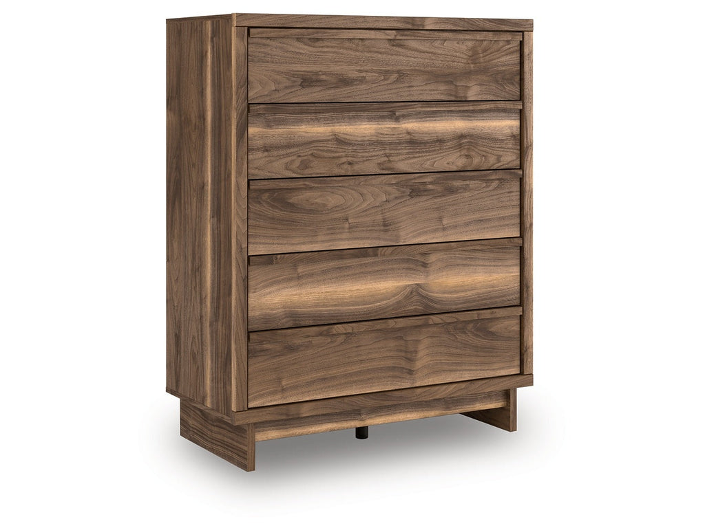 Zadilyn Brown Wide Chest of Drawers