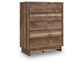 Zadilyn Brown Wide Chest of Drawers